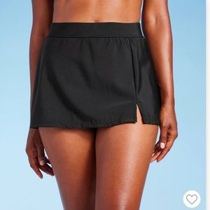 Aqua Green Women's Swim Skirt - Black